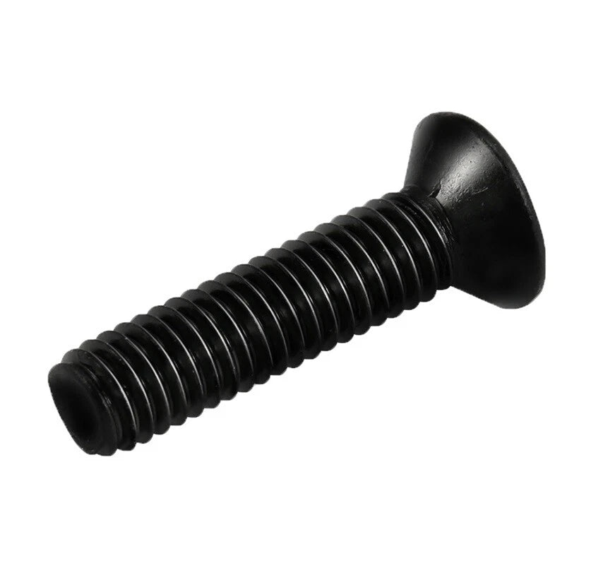 M1–M2.5 Black Phillips Countersunk Machine Screws – Micro Flat Head Bolts, Fully Threaded