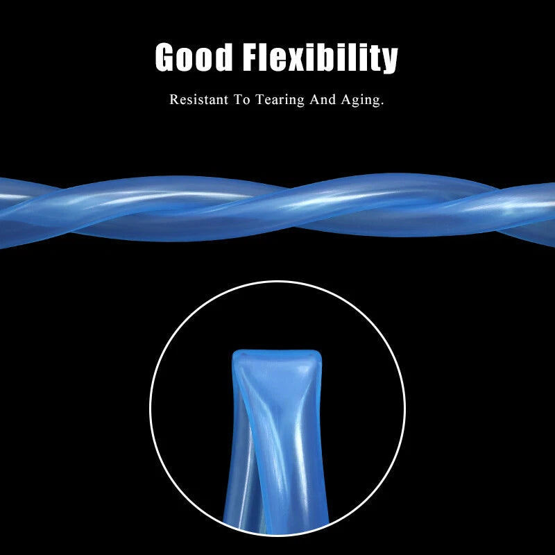 Food Grade Silicone Tubing Sky Blue — Flexible Hose Pipe 2mm to 6mm ID