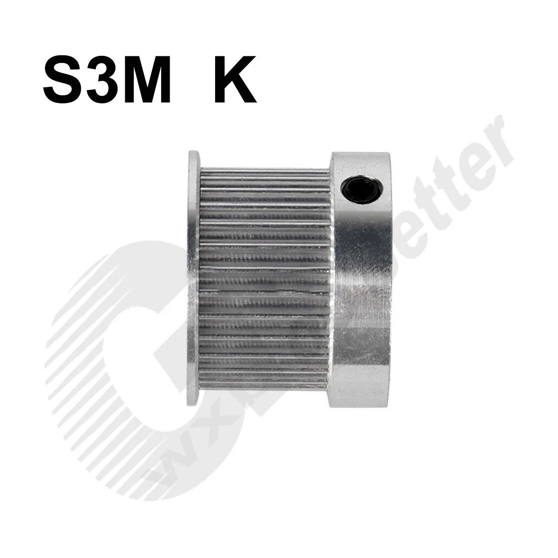 S3M 15mm Timing Belt Smooth Tooth Drive Pulley 12~30 Teeth Bore=5mm 6mm~15mm