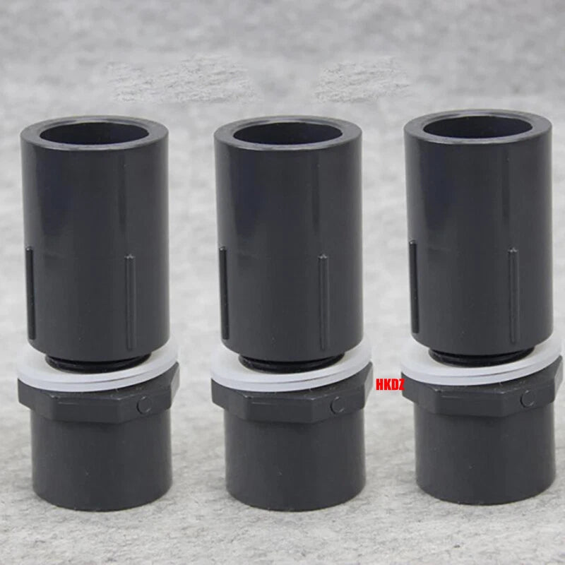 PVC Water Pipe Fittings Joint Adapter Fish Tank Aquarium Inlet Outlet Connector