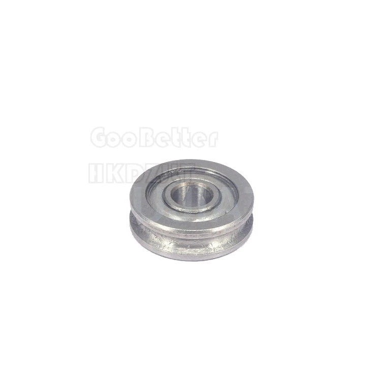 Metal U Groove Sealed Guide Wheel Pulley Rail Ball Bearing U604ZZ 604UU 3D
