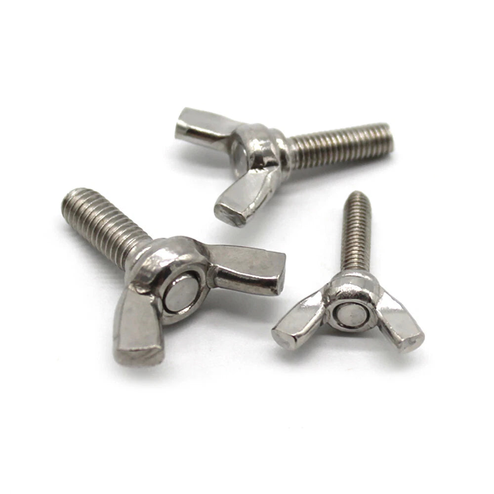 Butterfly Wing Bolts Screws Thumb Screws M4 M5 M6 Length 16mm Stainless Steel A2