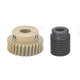 Module 1 Brass Worm Gear Wheel Worm Shaft C45 Steel 28 Tooth Bore 6/8/10 - 15 mm
