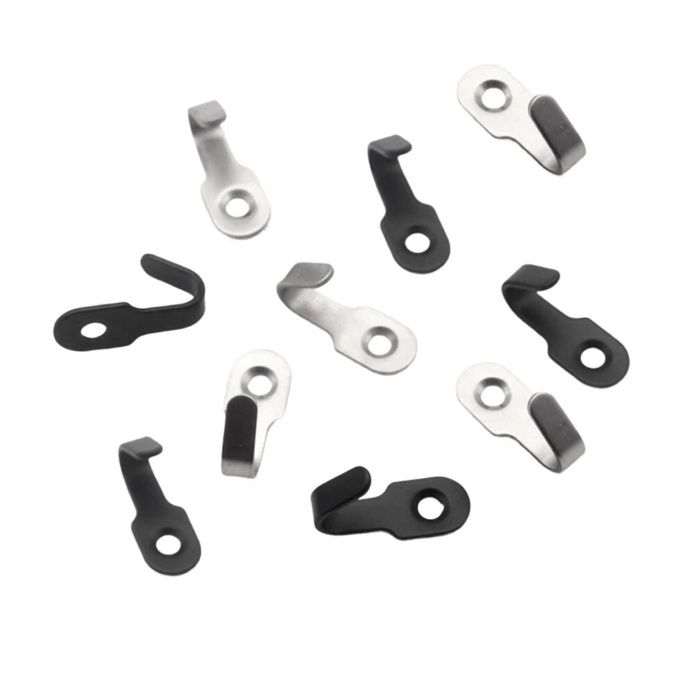Mini J-Shaped Hooks Stainless Items Key Rack Wall Punchin Hook Kitchen Bathroom