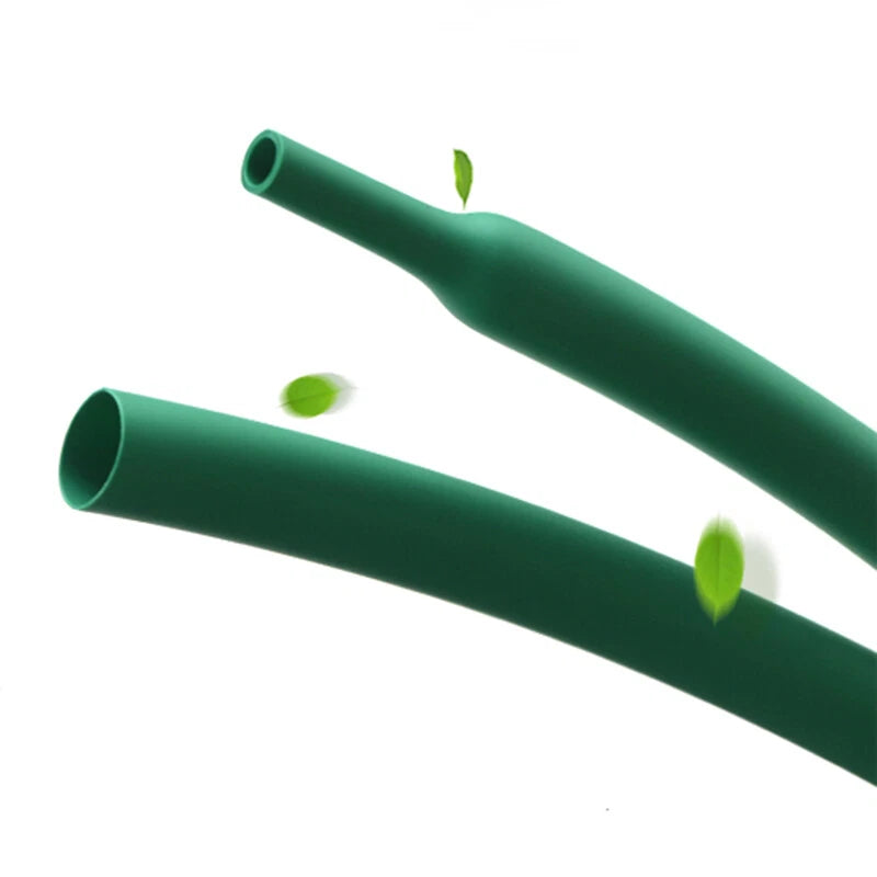 Green Heat Shrink Tubing 2:1 Ratio — Waterproof Wire Sleeving