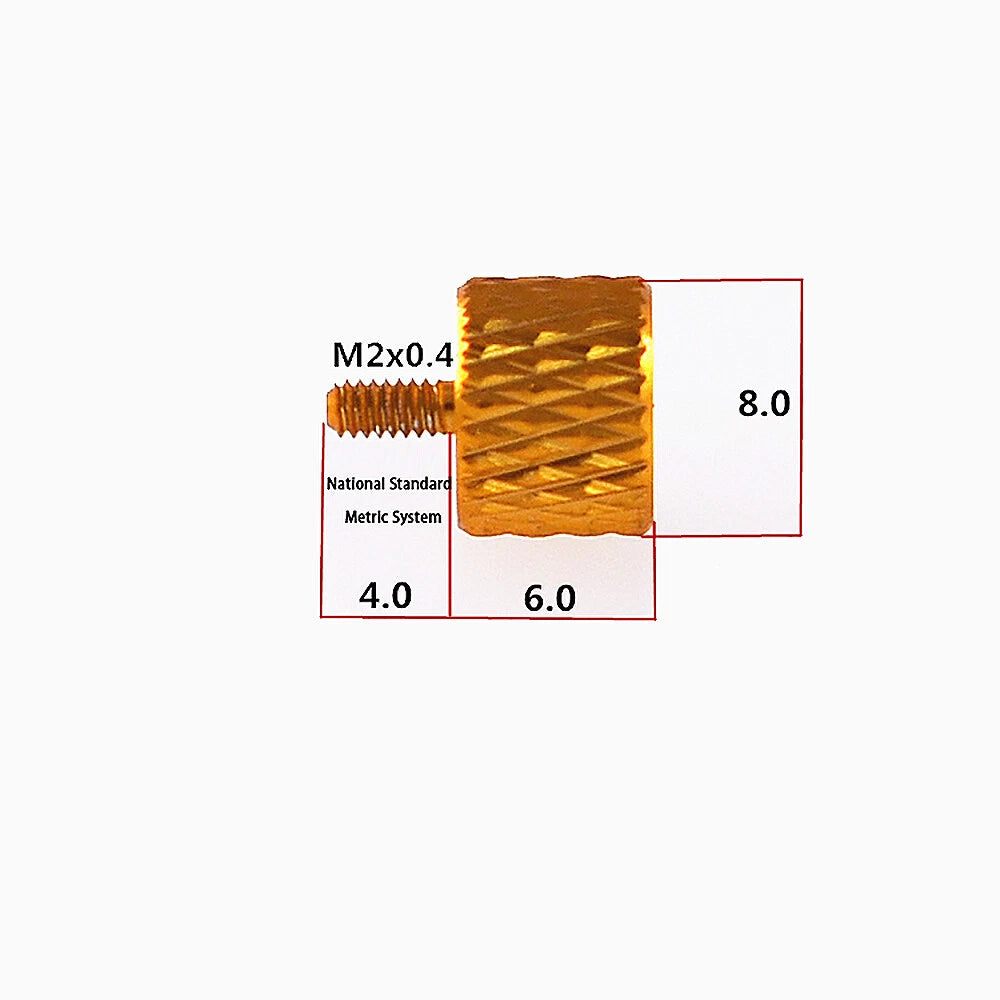 M2 x 4mm Aluminium Knurled Thumb Screws — Flat Head, Hand-Tighten, 10 Colors