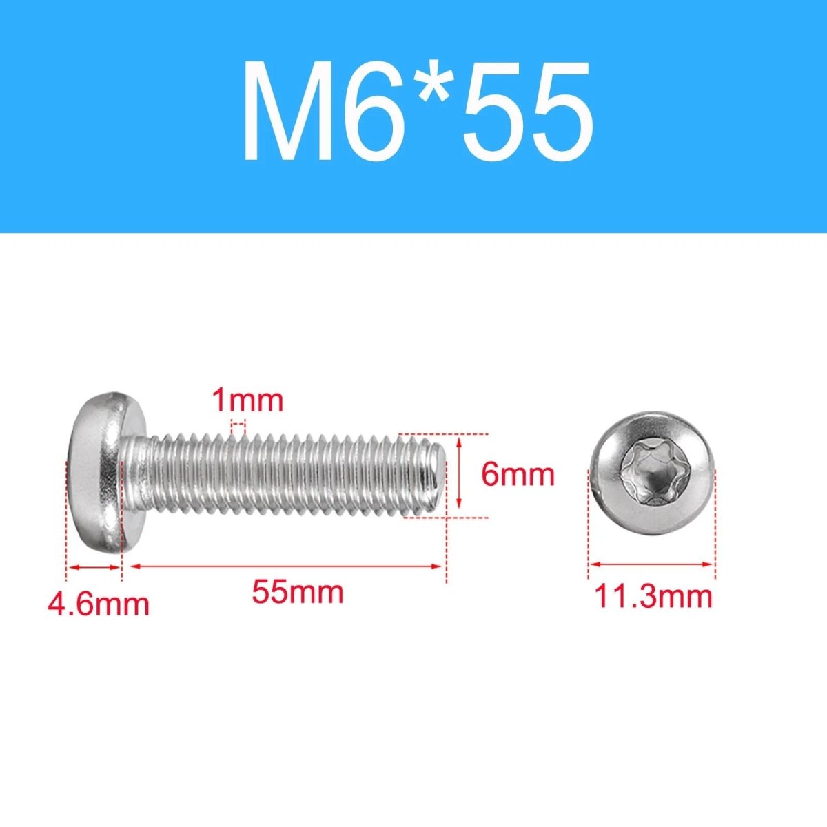 A2 Stainless Steel Torx Pan Head Machine Screws | M1.4 to M10 Six - Lobe Drive - HomeDIYer