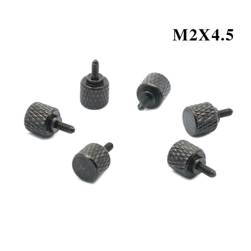 M2 x 4.5mm Stepped Knurled Thumb Screws – Hand Tighten Bolts for Instrument Adjustment - HomeDIYer