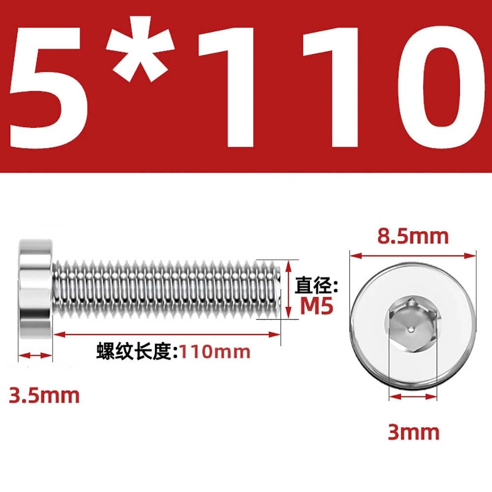 M1.4–M12 Low Head Socket Cap Screws – A2 Stainless Steel, Space‑Saving Design for Tight Clearances