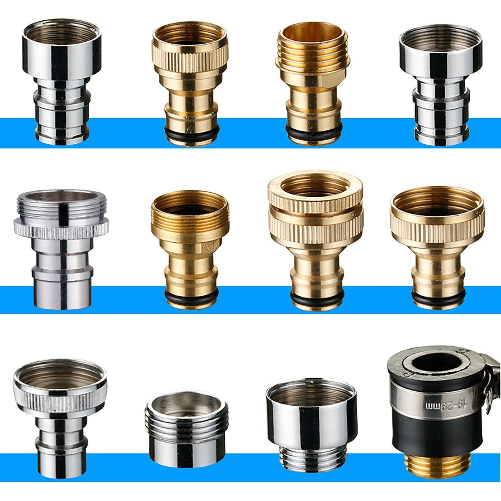 Garden Kitchen Water Faucet Adapter Tap Connector Universal Hose Pipe Fitting