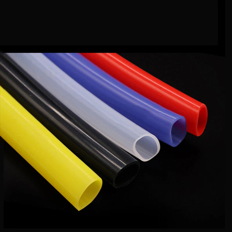 Food Grade Silicone Tubing — Flexible Rubber Hose, ID 1mm–25mm, Multi-Color