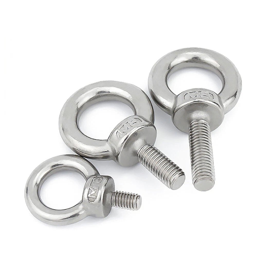 Lifting Eye Bolts A2 Stainless Steel Metric M3–M36 | Ring Screws for Rigging & Marine - HomeDIYer