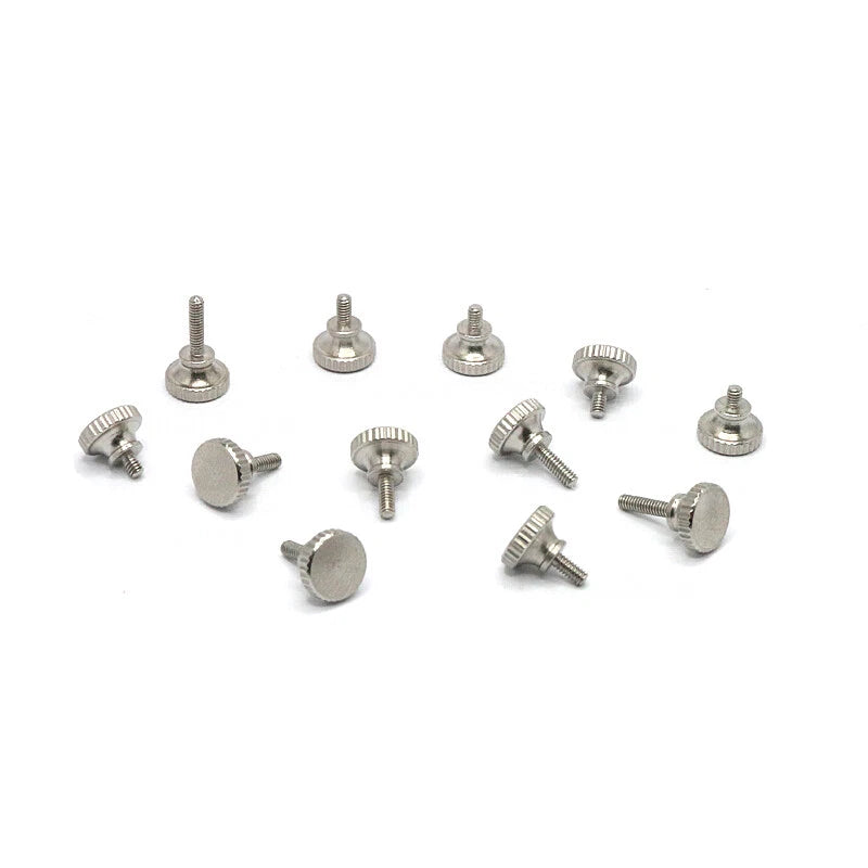 Knurled Thumb Screws Flat Round Head Grip Knob Adjustment Stainless Steel M8 M10