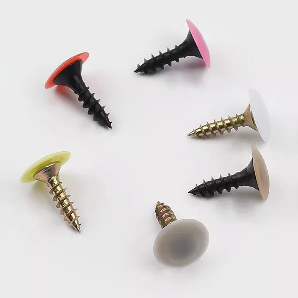 Plastic Screw Cover Caps – Snap‑On for 7‑8mm Phillips Flat Head Screws (19 Colors, Decorative)