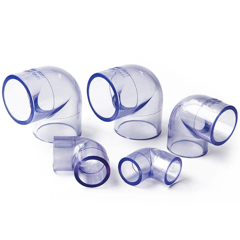 PVC Pipe Fittings 45° Elbow Connector Plumbing Coupling ID 20-160mm Solvent Weld