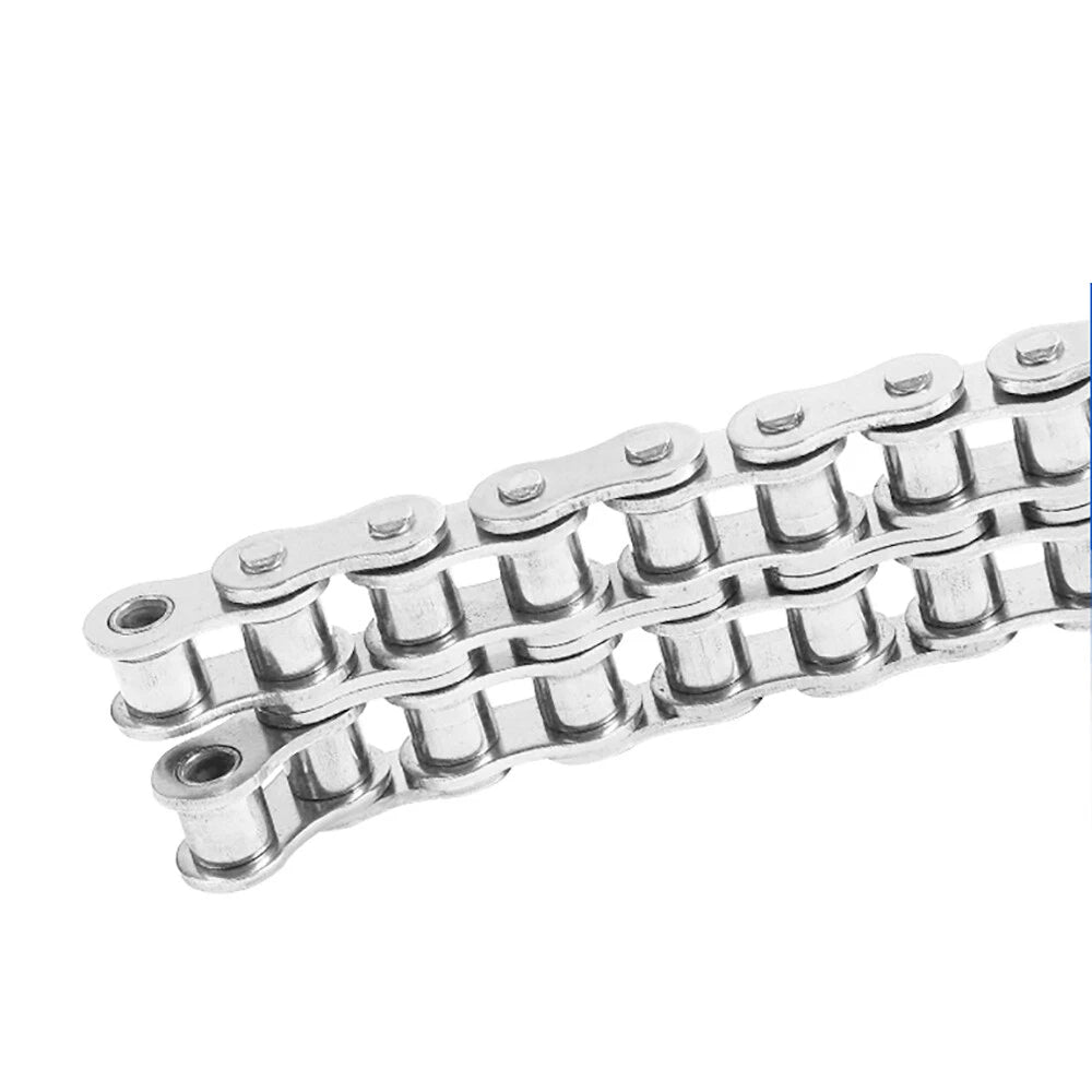304 Stainless Double row Steel Drive Chain 1.524m 06B/08B/10A/12A-2 roller chain