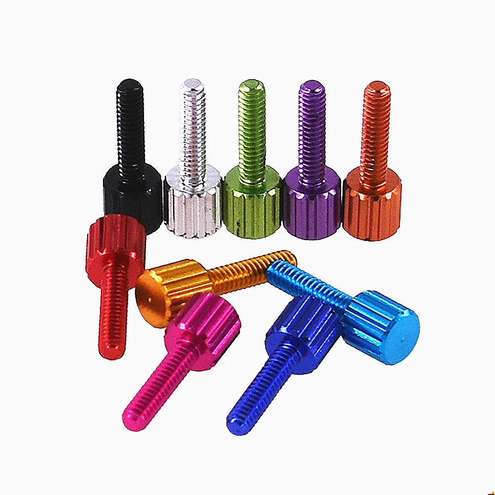 M2 Anodized Aluminum Knurled Thumb Screws – 4/8/12/15mm DIY Hand Grip Knob Bolts - HomeDIYer
