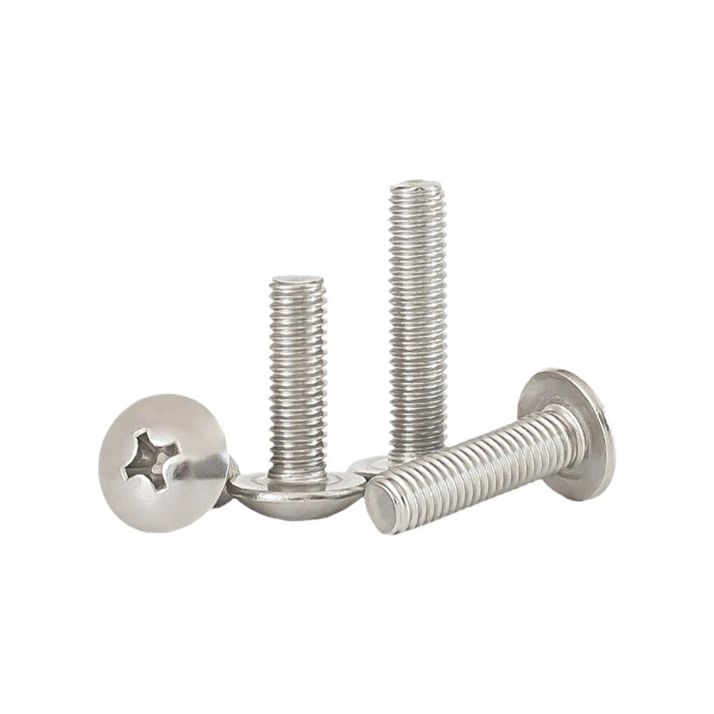 M5 Phillips Button Head Screws – 316 Stainless Steel Marine Grade, 8–60mm Lengths