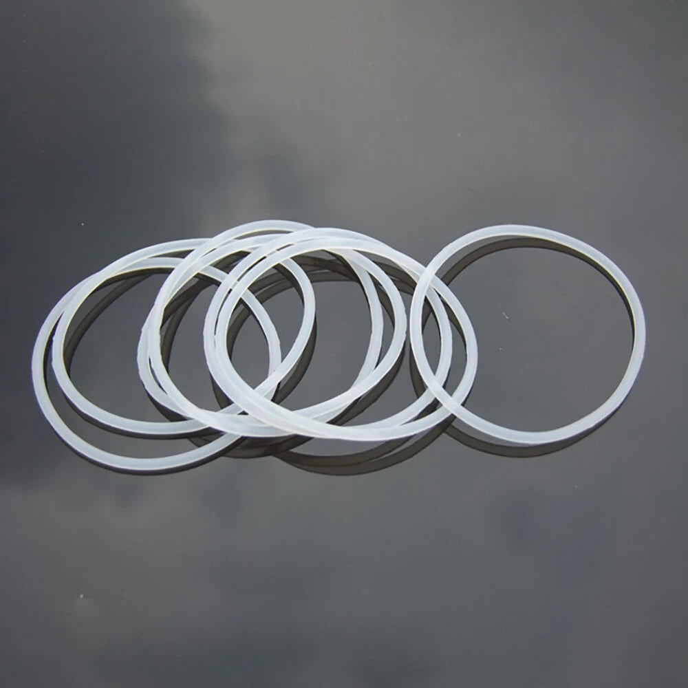 10pcs Silicone Rubber Round Belts for Pulley Drive Systems