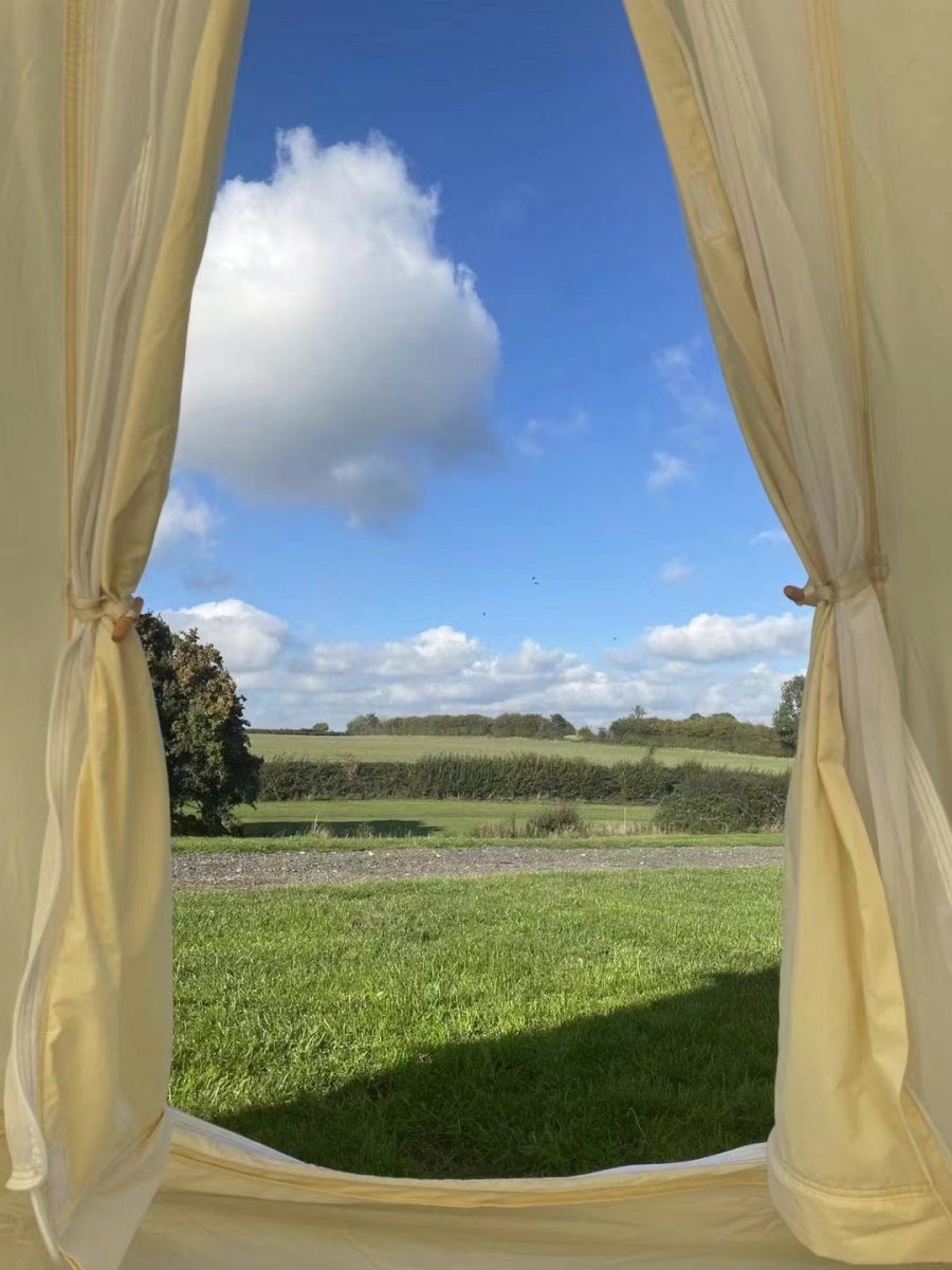 Bell Tent 4 Season 9.85ft Glamping Tent, Hot Tent,Ideal for Family Camping, Hiking,Canvas Tent with Aluminum Pole. Support Camouflage Fabric Customization - HomeDIYer