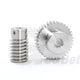 Module 1 Worm Shaft Worm Gear Wheel Stainless Steel 15 to 60 Tooth Precision 304