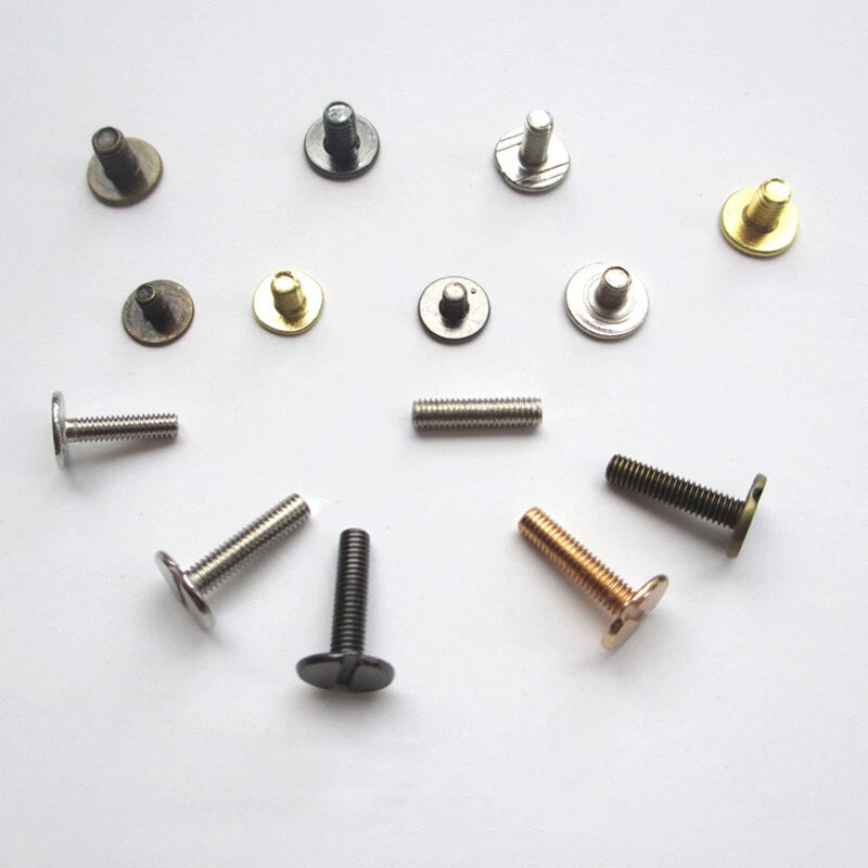 Rivets Base Buckle Iron Screws Leather Craft Grommets DIY Decorative 4/7/9/12mm