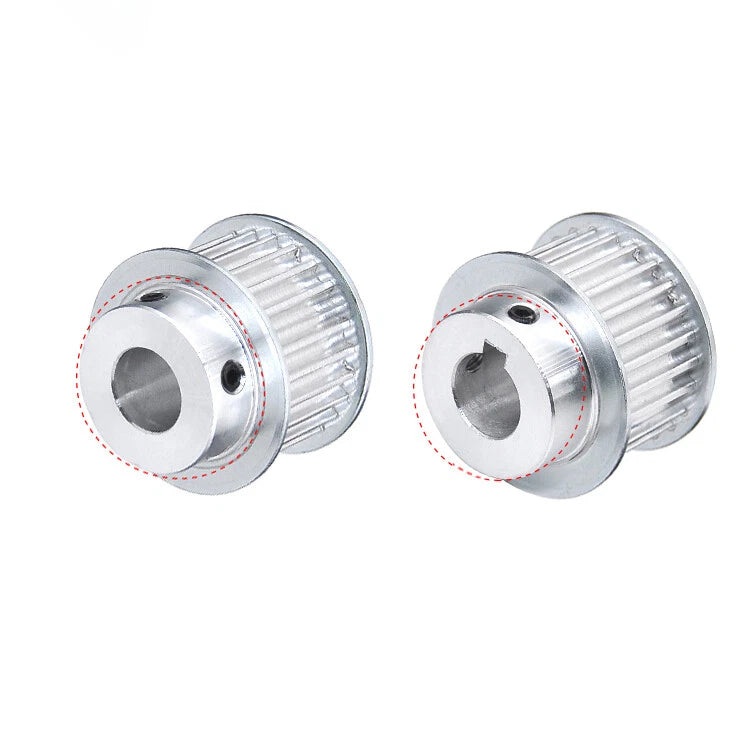 3M Timing Belt Drive Pulley BF-Type 15T-100T Bore 3-25mm For 10mm Width Belt
