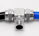 Pneumatic BSP Male Stud T-Shape 3-Way Push-In Hose Fitting | Air Pipe Connector