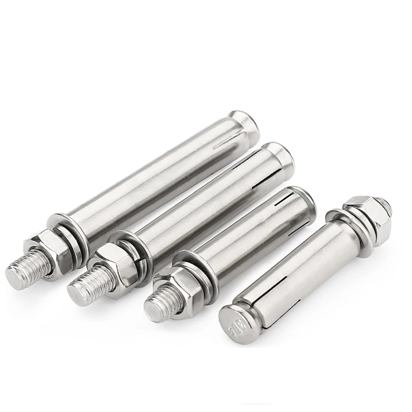 Stainless Steel Expansion Anchor Bolts for Concrete & Masonry — M6 to M16, Extra Long