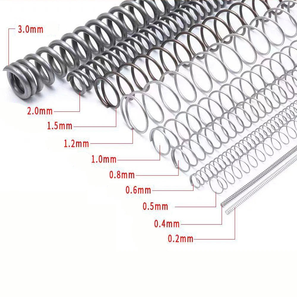 Length 300mm Compression Spring Pressure Springs Wire Dia 0.3mm-4.0mm OD 2-70mm