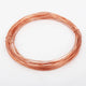 99.9% Round Copper Wire T2 Solid Bare Uncoated 0.2mm to 3.0mm Diameter By Metre