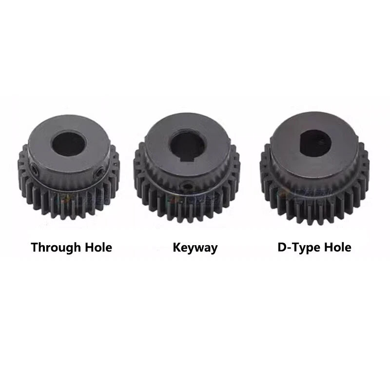 1.5Mod 45# Steel Spur Gear 30 Teeth Bore 6-22mm Pinion Gear With Step Motor Gear