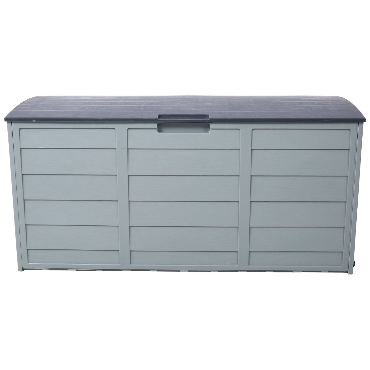 75 Gallon Wheeled Resin Deck Box - All - Weather Outdoor Storage with 250LBS Capacity - HomeDIYer