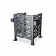 3x3ft Metal AC Unit Fence Freestanding Privacy Screen Flower Boxes Galvanized Steel Charcoal