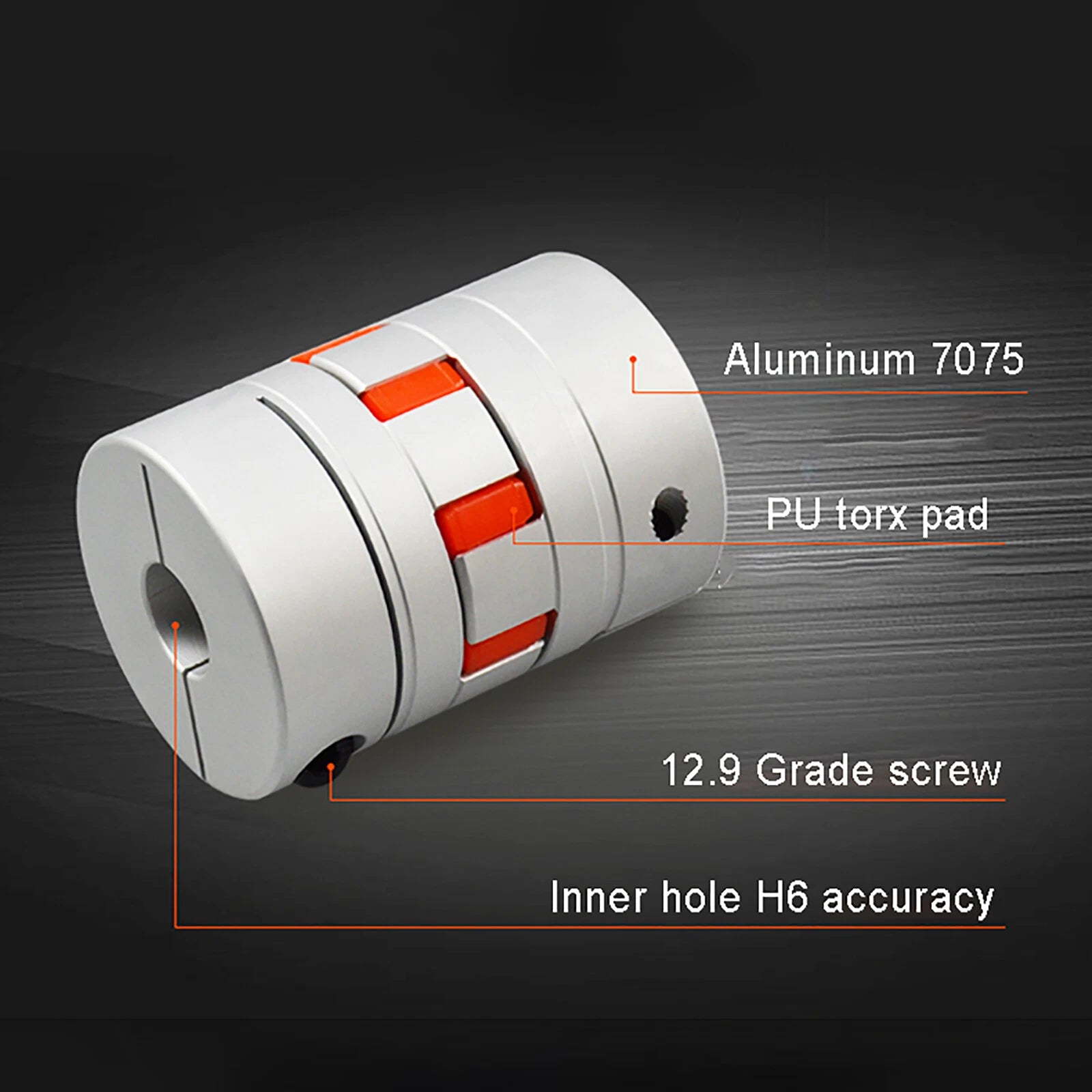 Aluminum CNC Shaft Coupler Flexible Plum Coupling Servo Motor All Bore Sizes
