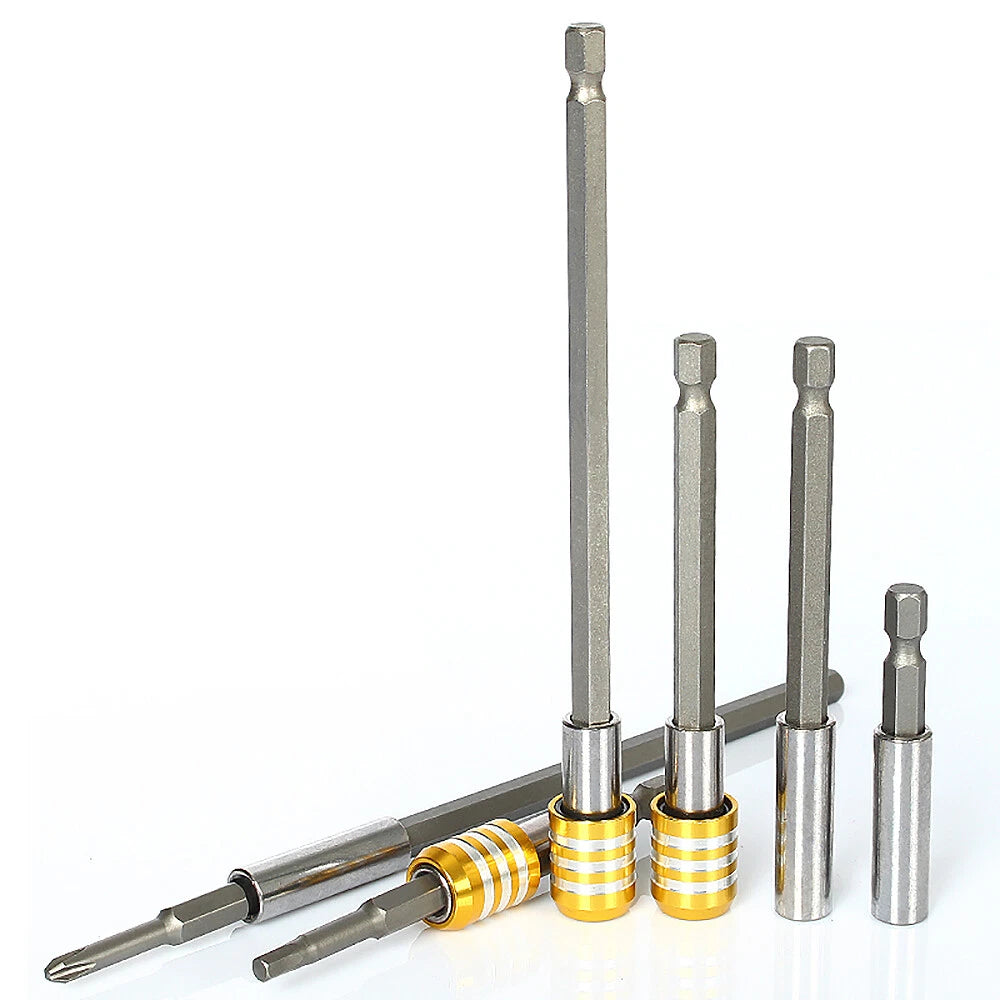 Hex Extension Rod Adapter Magnetic Driver Socket Wrench Long 60 100 150mm Bits