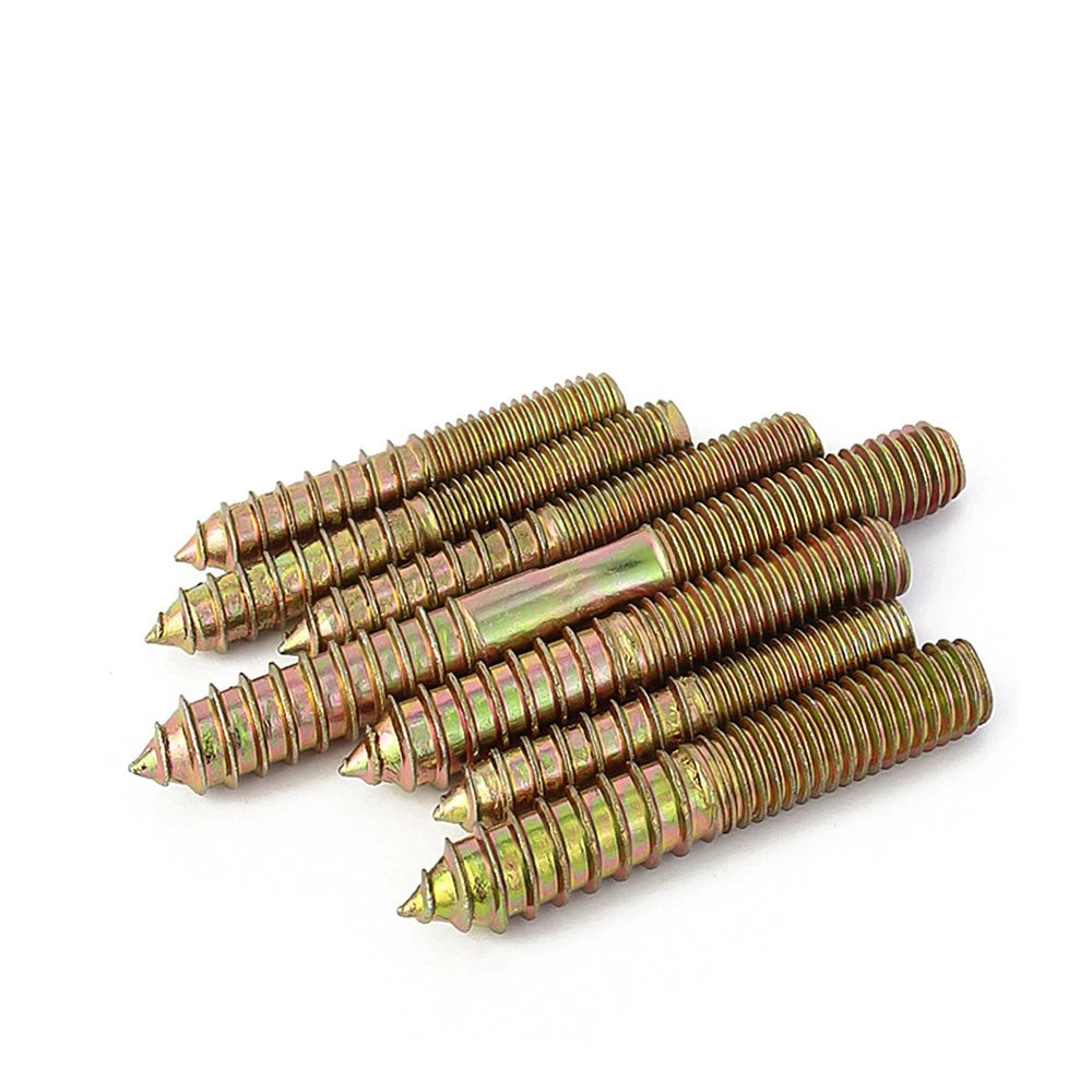 M4 M5 M6 M8 M10 M12 WOOD TO METAL DOWELS DOUBLE ENDED THREADED FURNITURE SCREWS