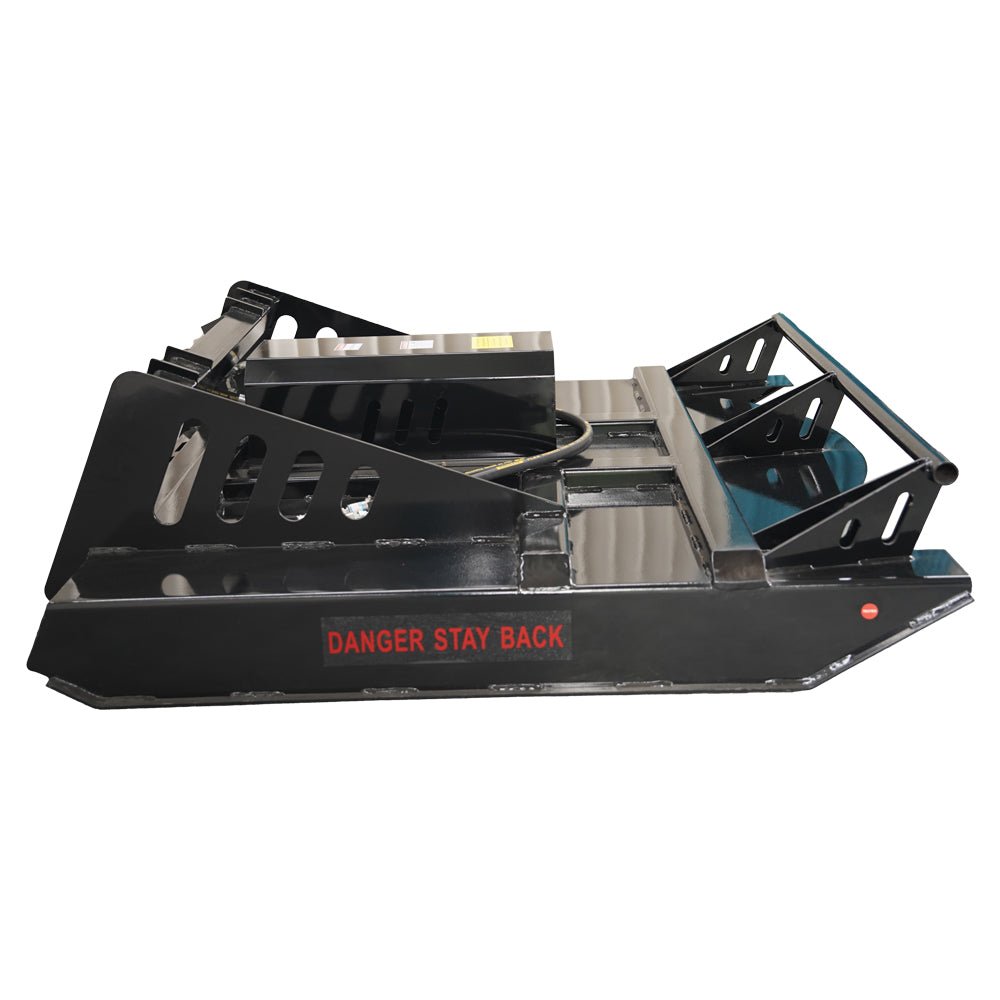 72" Skid Steer Hydraulic Heavy Duty Brush Mower Cutter Attachments, Fits Universal Skid Steer Quick Attach - HomeDIYer
