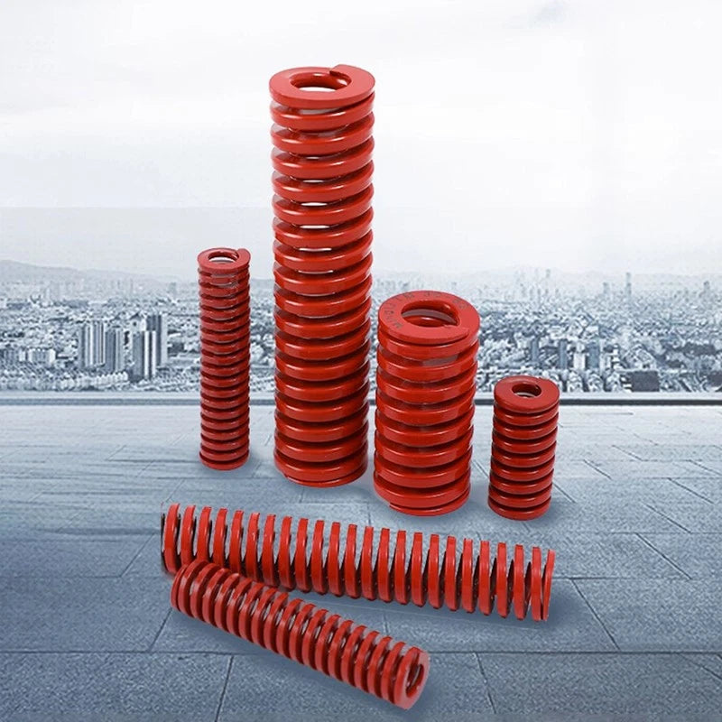 Heavy Load Duty Compression Die Spring OD 8-50mm ID 4-25mm Long 15-450mm Red