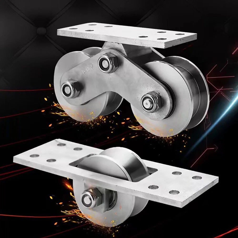 Stainless Steel Pulley UVH Groove Sliding Door Roller Runner Wheel Track Pulley