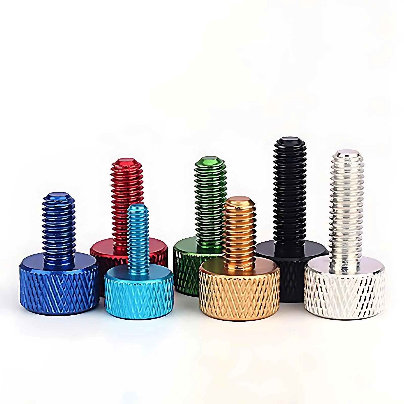 M6 Knurled Thumb Screws Aluminum Alloy DIY Hand Tighten Grip Knob Adjustmen Bolt