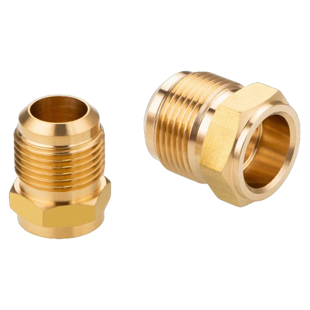 Brass Single Flare Fitting for Copper Refrigeration Tube — UNF Thread
