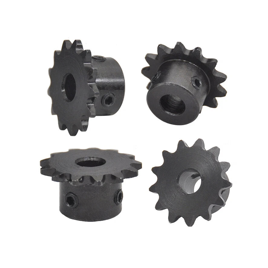 1/4"(6.35mm) Pitch 04C Roller Chain Sprockets 9T-24T Sprocket Wheel Bore 5-20mm