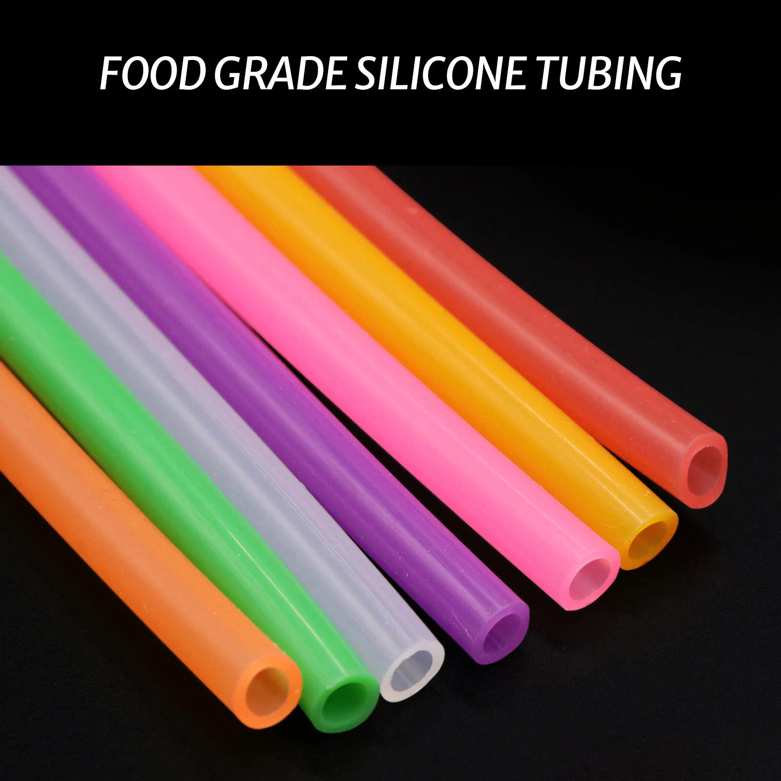 Food Grade Silicone Tube — Flexible High-Temp Rubber Hose, Multi-Size & Color