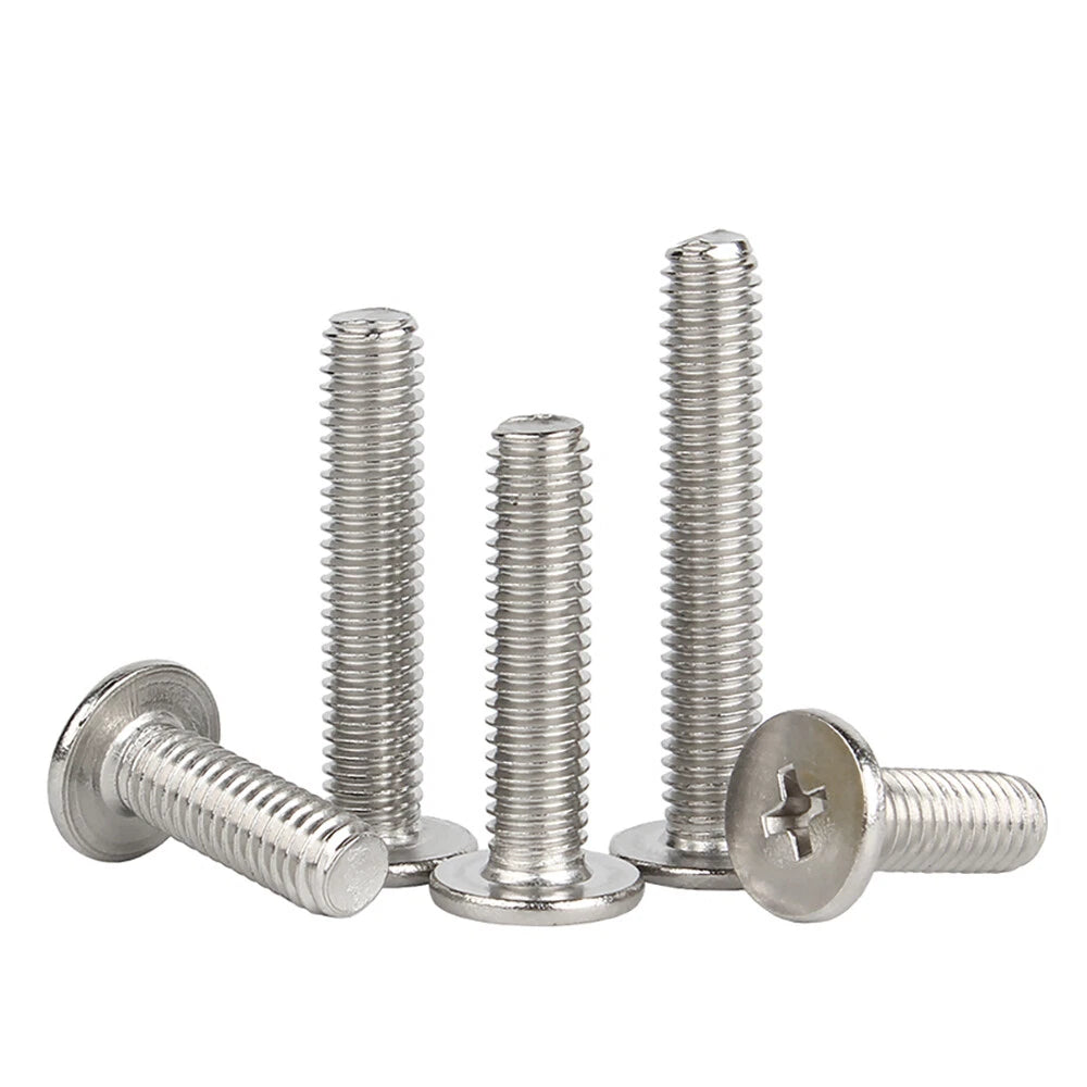 M2–M8 Phillips Flat Head Machine Screws – A2 Stainless Steel for Laptop & Notebook Repair (2–50mm Lengths)