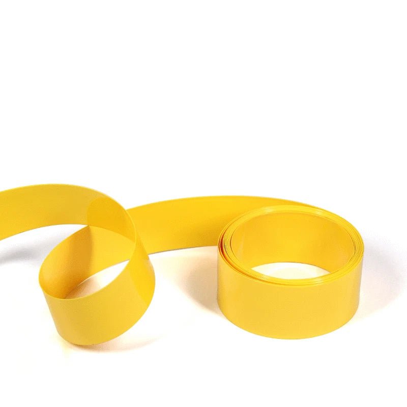 Yellow PVC Heat Shrink Tubing — 7mm to 200mm Flat Width, Battery & Wire Insulation Sleeve - HomeDIYer