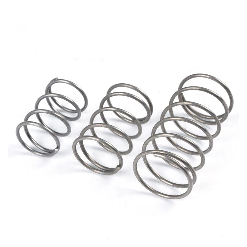 10Pcs Spring Steel Compression Pressure Springs 1.5mm Wire Diameter OD 13mm-30mm