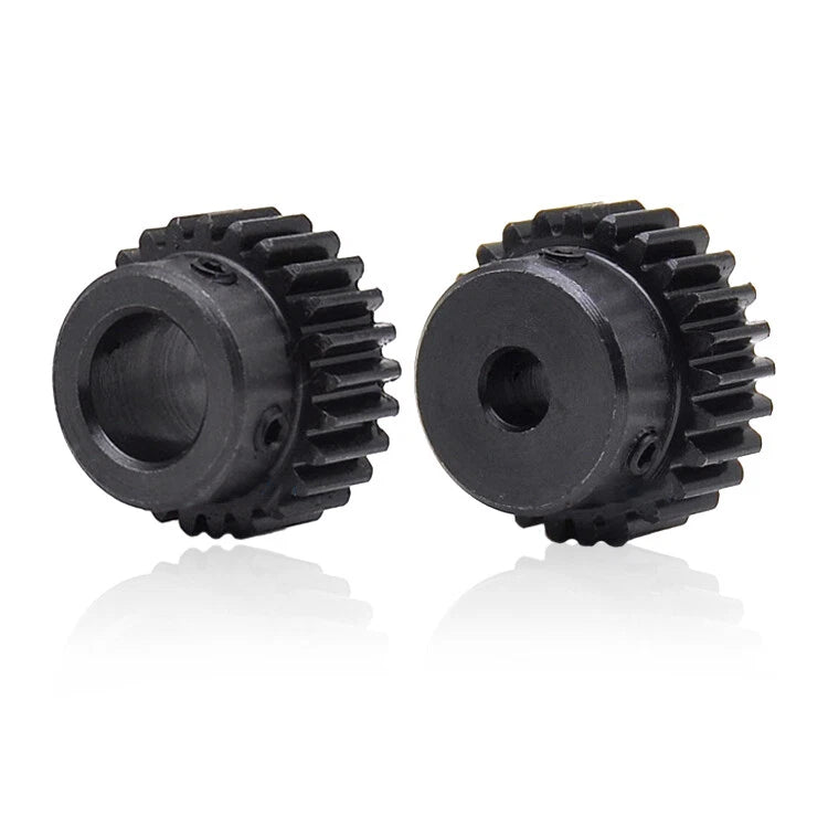 Mod 1 Steel Spur Gear 15 Tooth Bore 4/5/6/7/8mm Transmission Pinion with Screw