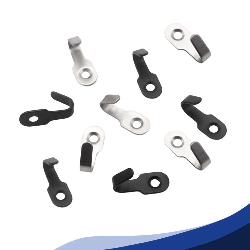 Mini J-Shaped Hooks Stainless Items Key Rack Wall Punchin Hook Kitchen Bathroom