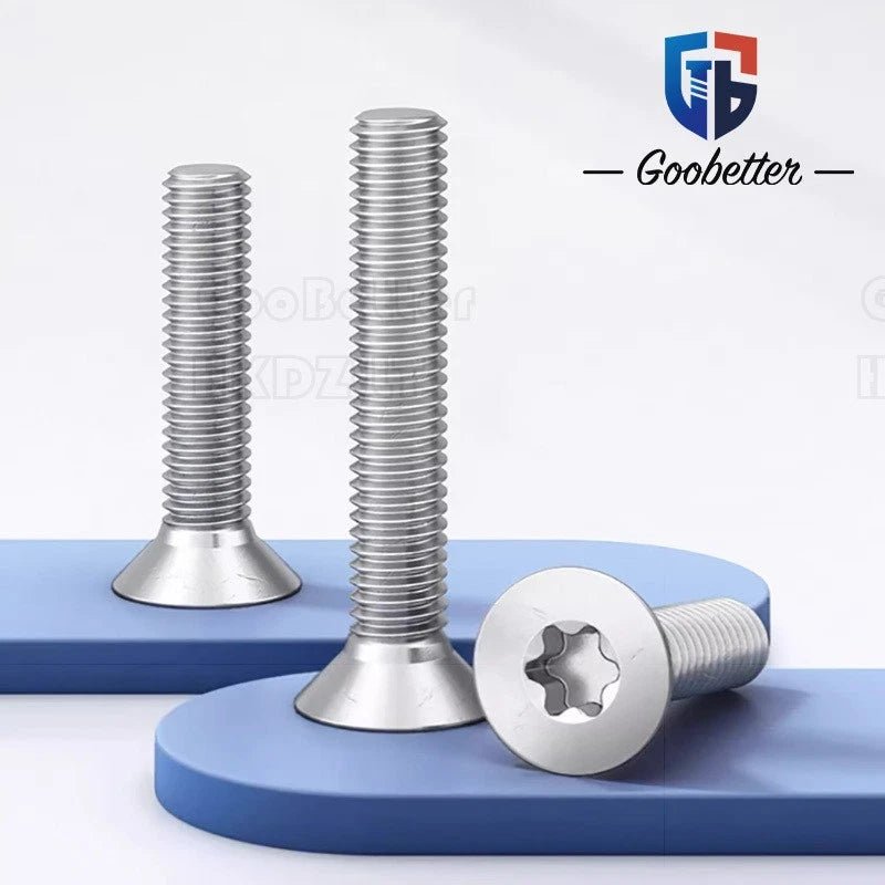 Tamper‑Proof Torx Countersunk Machine Screws – A2 Stainless Steel, M1.4 to M12 (Security Torx) - HomeDIYer